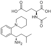 3-Methyl-1-(2-piperidinophenyl)butylamine N-acetylglutamate salt