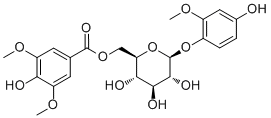 4-Hydroxy-2-methoxyphenol1-O-(6-O-syringoyl)glucoside